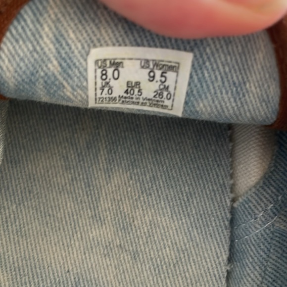 Vans Mens Grey Brown Canvas Leather Skateboard Sneakers Size 8 - Picture 3 of 3